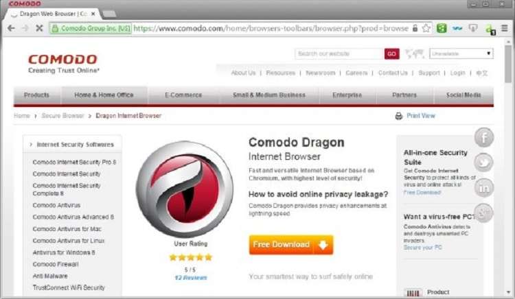 Comodo Dragon Internet Browser 103.0.5060.114 Crack-[Latest]